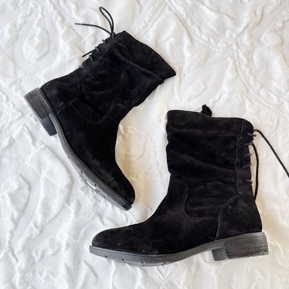 Sofft Sharnell Black Suede Low Boot Size 9.5 New - Picture 1 of 7